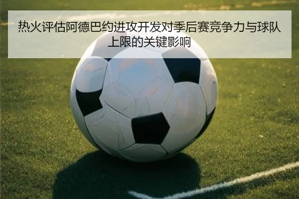 热火评估阿德巴约进攻开发对季后赛竞争力与球队上限的关键影响